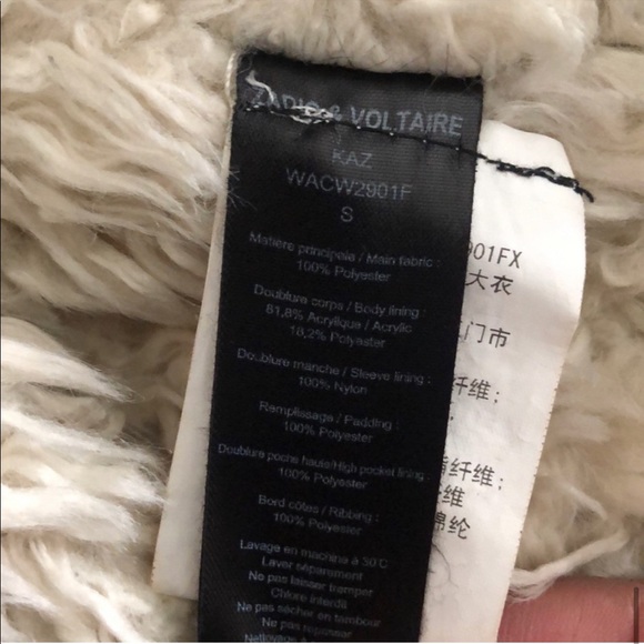 ZADIG & VOLTAIRE Long Jacket Black Parka Small - Picture 3 of 3